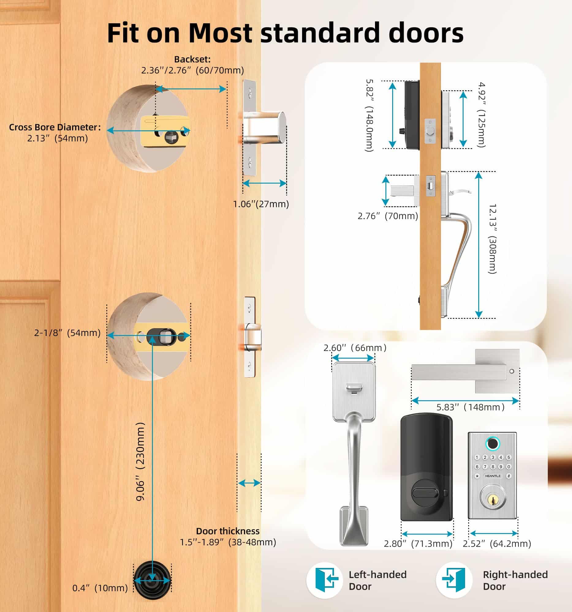 HEANTLE best fingerprint deadbolt