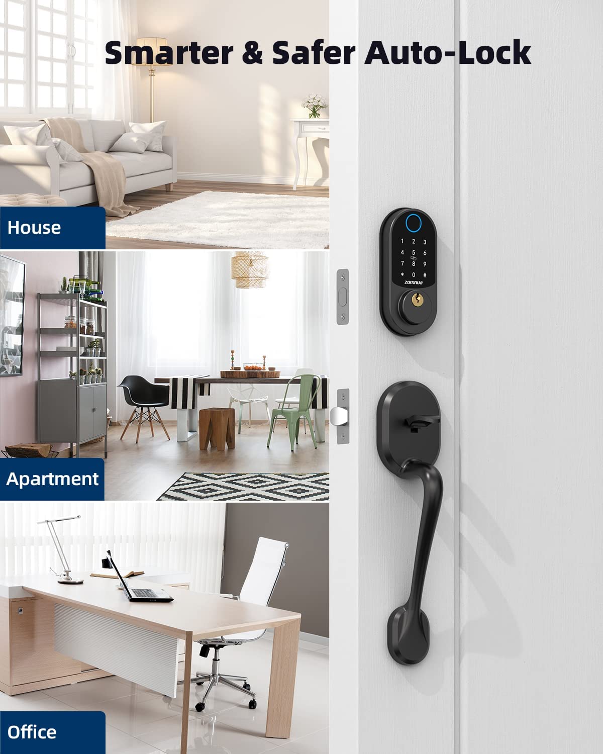 keypad fingerprint door lock