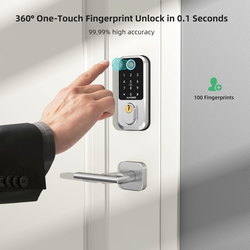 NUTOMO m3 biometric door lock for home