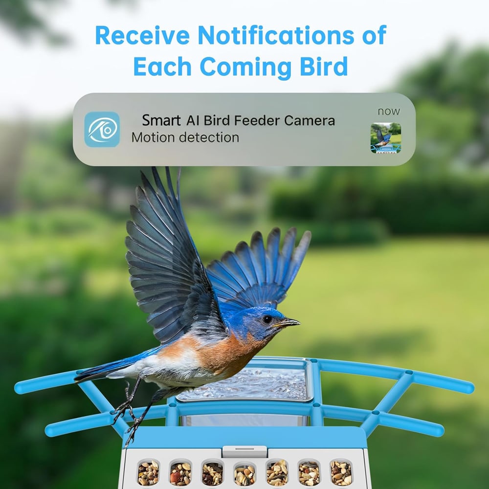 5.Smart AI Bird Feeder Camera