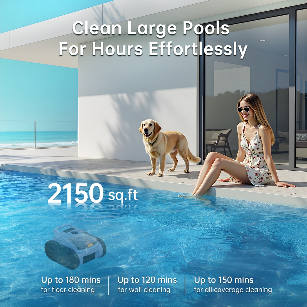 cordless robotic pool vacuum