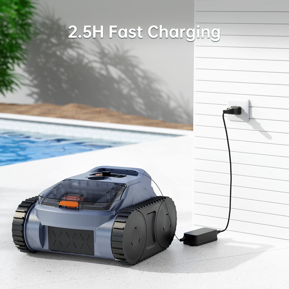 robotic pool vacuum cleaner-2.5H Fast Charging